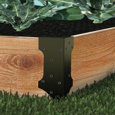 ISO9001 Certified Powder Coated Garden Bed Corner Bracket for 9*3*3 Inch Beds from OEM