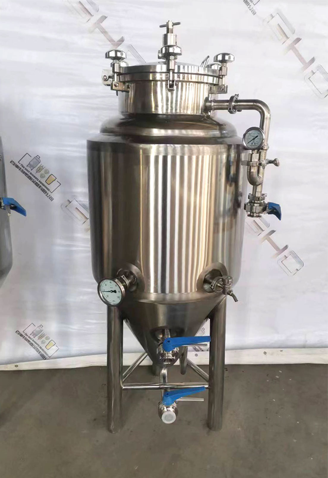 Beer Brewing Equipment Easy To Operate Stainless Steel 100L Beer Fermentation Tank