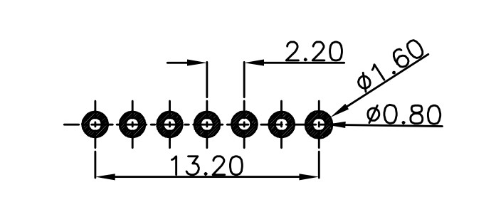 Male Female 7 Pin Magnetic Connector 12V Magnetic Power Connector 3A High Test Life