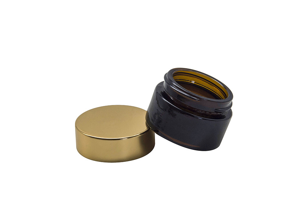 Srew On Lid 4oz Empty Clear Hemp Flower Glass Jar