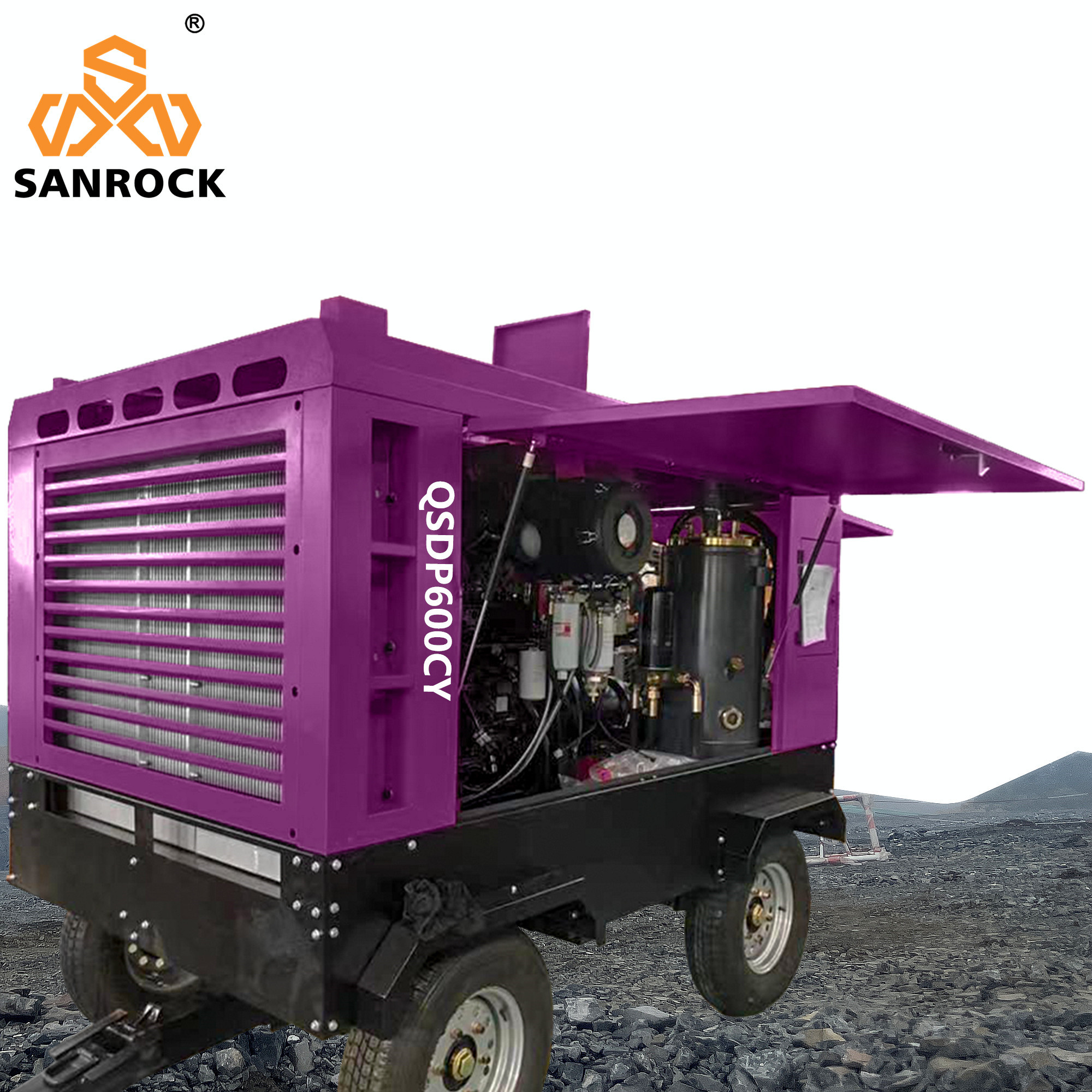 Mining High Pressure Diesel Screw Compressor Equipment