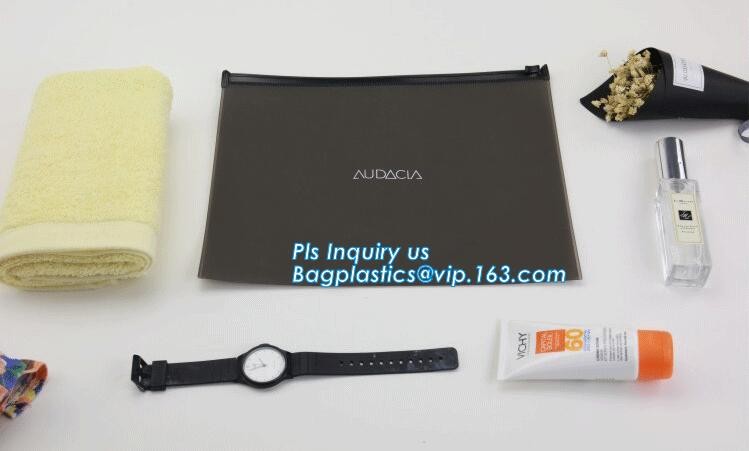 PP slider bag / PP zip seal bag, Zip lockkk bags slider zipper pvc packing documents bags, Cosmetic Cases Plastic PVC Trave