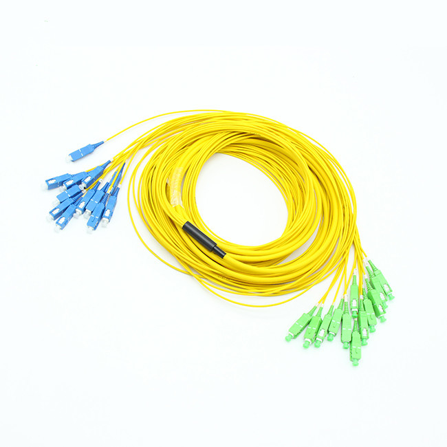 Singlemode Multifiber Cable Assemblies Pre Connectorized 12 Strand SC/APC-SC/UPC