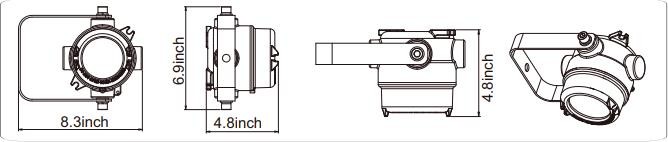 High Bay Explosion Proof LED Lights ATEX 10-60W 3000k-5000k