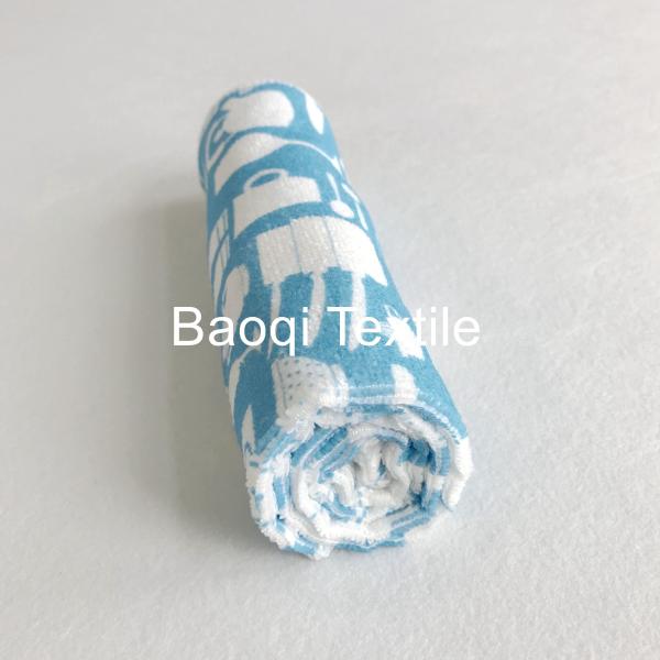 Printed 100% poly bathroom absorb water drying wipes，,microfiber cake towels