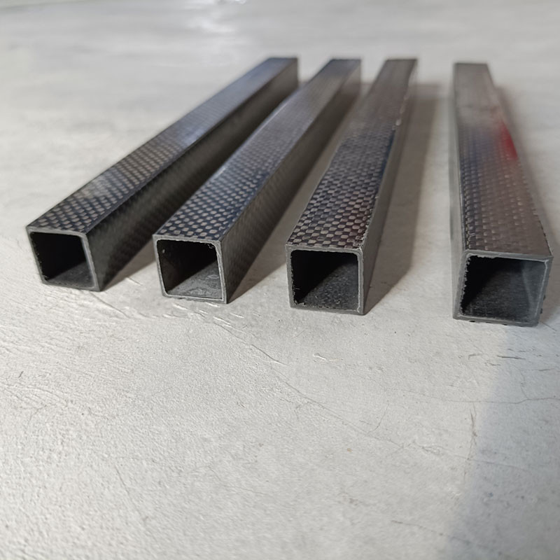 Electromagnetic Rectangle CFRP Carbon Fiber Tube Nonmagnetic