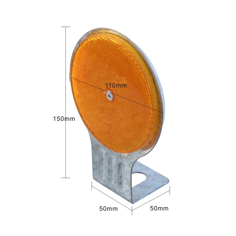Highway Guardrail V Type Reflector PVC Safety Warning Post For Traffic Control
