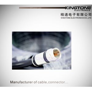 China Digital Camera Transmit CATV Coaxial Cable RG6 in 20M with Compression Connector on sale
