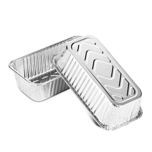 550ml Aluminum Foil Food Containers Takeout Food Packing Aluminium Disposable