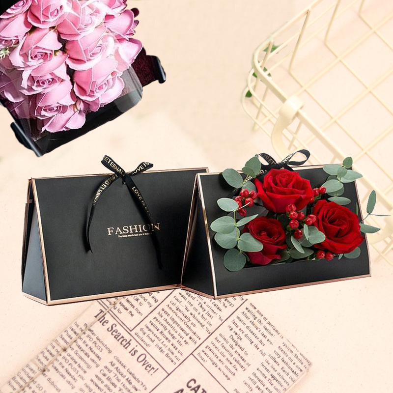 Custom Order Luxury Colorful Rigiding Paper Flower Gift Box With Logo Personalization