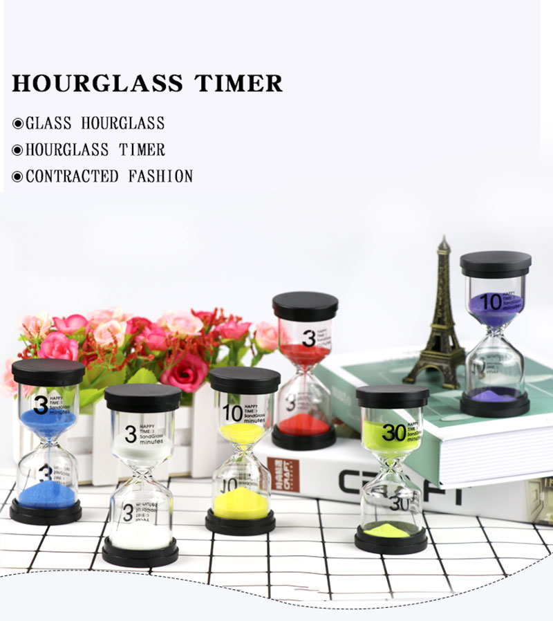 Skyringe Small Hourglass Desktop Timer 1 2 3 5 10 15 30min Sand Glass Clock