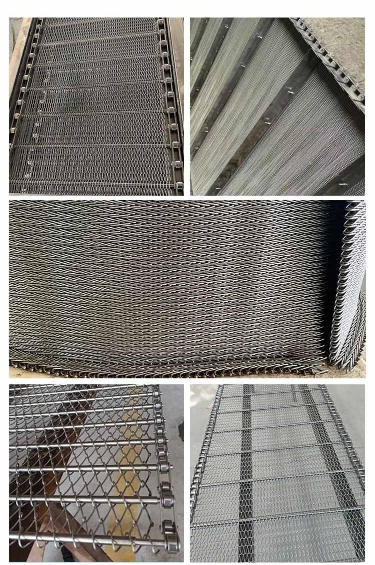 Food Processing Fruit Drying Stainless Chain Link Balance Spiral Wire Belt