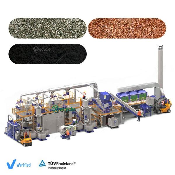 Big Capacity Waste Lithium Battery Recycling Machine Plant for Copper Aluminum