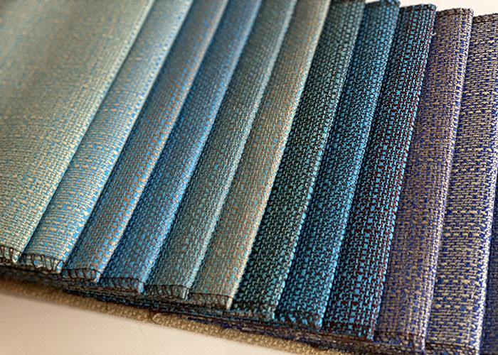 300D Linen Weave Upholstery Fabric , 145cm Polyester Blend Sofa Fabric