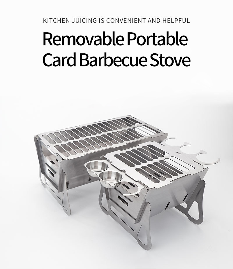 304 Stainless Steel Multi-Functional Cooking, Brewing Tea, and Heating BBQ Grill Stove