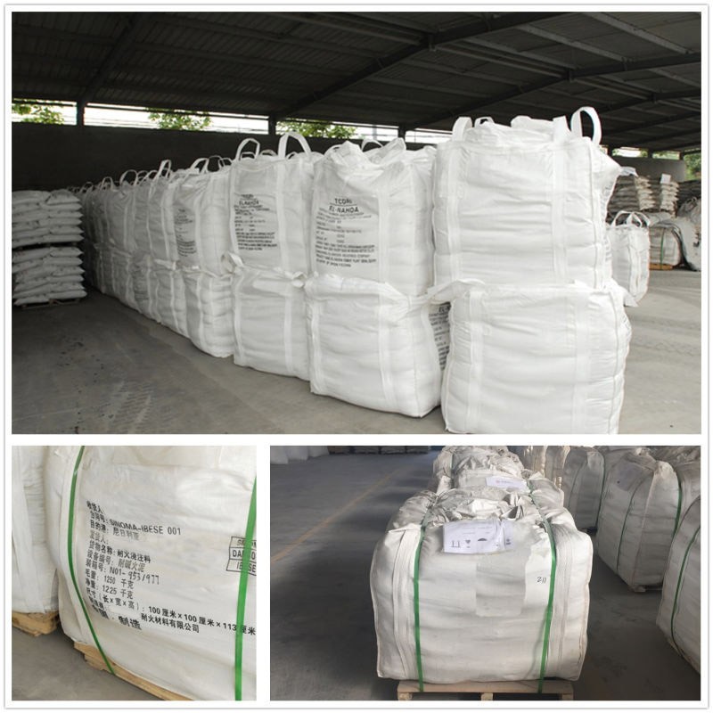 1.2-1.4% SiC Content Grey Steel Fiber Reinforced Refractory Castable for Chemical Industry