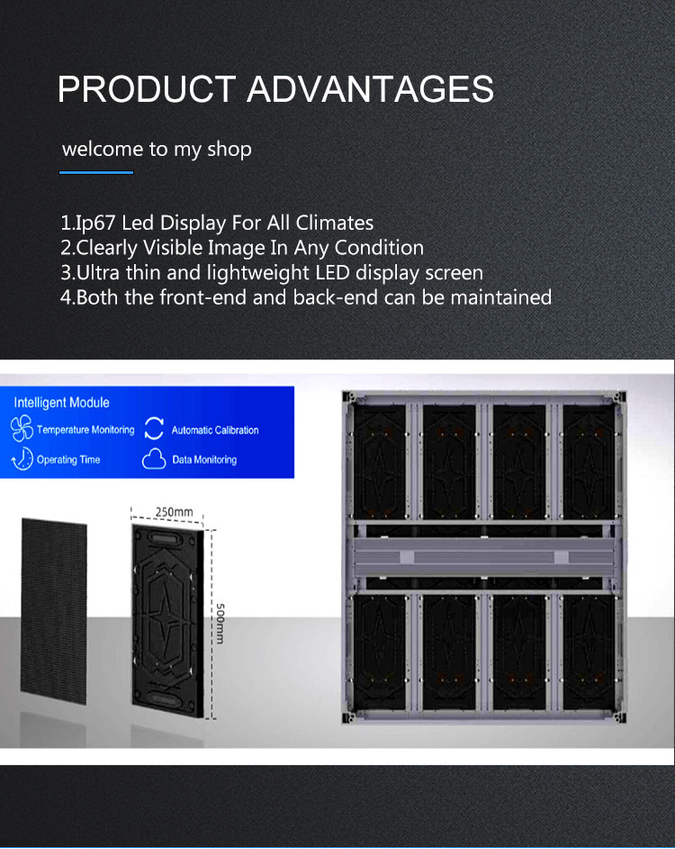 large outdoor led screen price Outdoor LED Video Wall Panel Waterproof TV Screen P10mm Panel Size