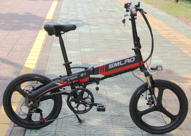 White Blue 26 Inch Electric Bicycle fast speed Aluminum Alloy Frame