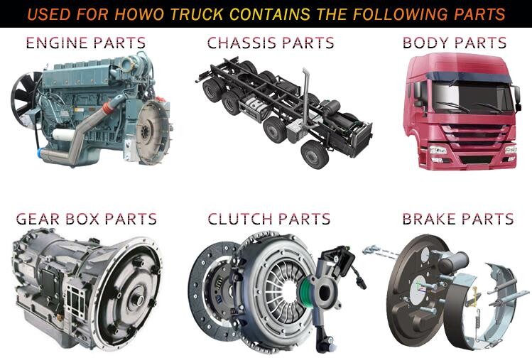 Used Howo 371HP 375HP WD615.47 WD615.69 Engine