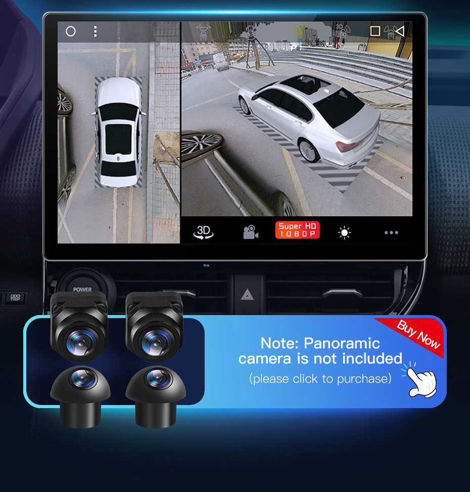8 256g 5G Wifi DSP Stereo Audio 2 Din Android Car Radio Full fit screen GPS Built-in