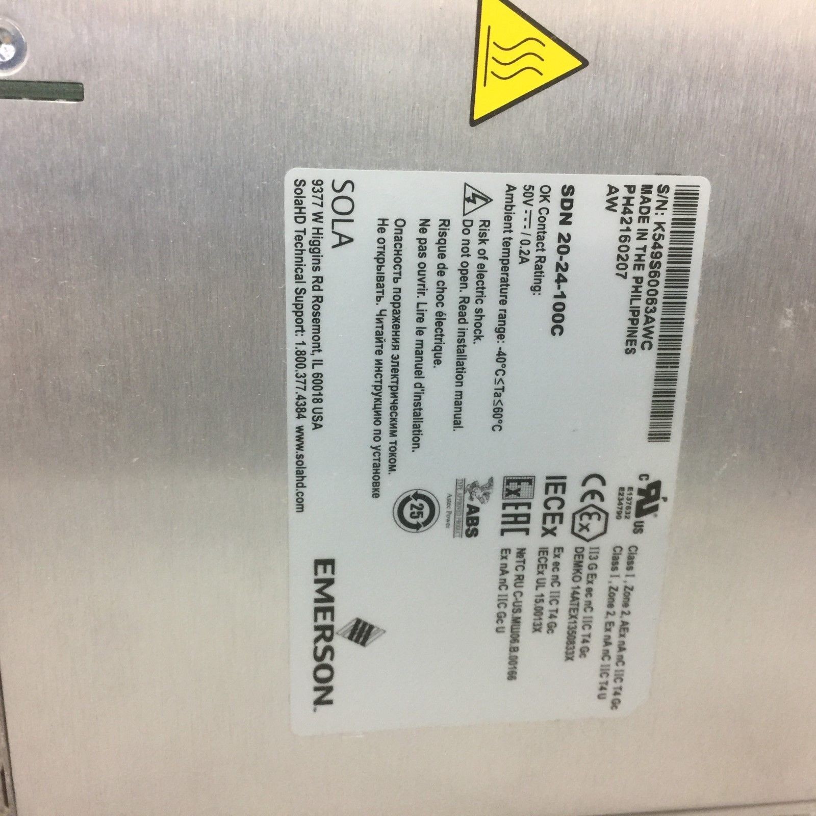 SDN-20-24-100C​​ POWER SUPPLY SDN SERIES INPUT / 480 W / 20 AMP / 100-240 VAC