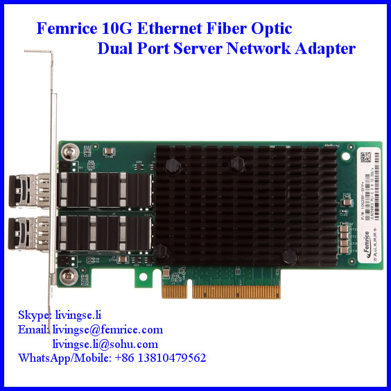 10 Gigabit Optical Fiber Server Application NIC SFP+ Network Adapter, Intel X520-SR2 (E10G42BFSR)