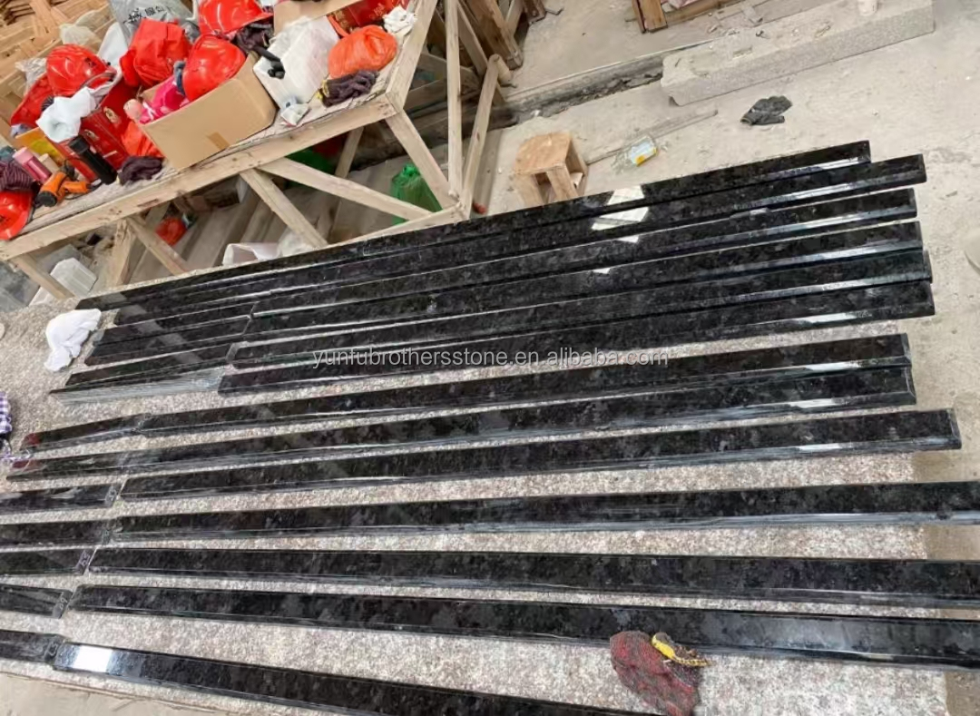Modern Style Elegant Black Marble Granite Slab for Villa Countertop and Outdoor Decor