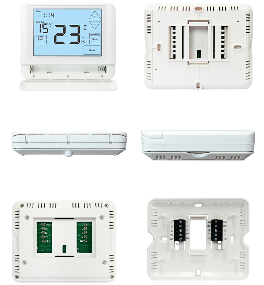 Weekly Programmable HVAC Thermostat Touch Button / Digital Room Thermostat