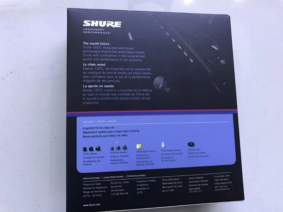 Shure SE315-K Sound Isolating In-Ear Stereo Earphones BLACK *BRAND NEW* made in chiangrgheadsets-com.ecer.com