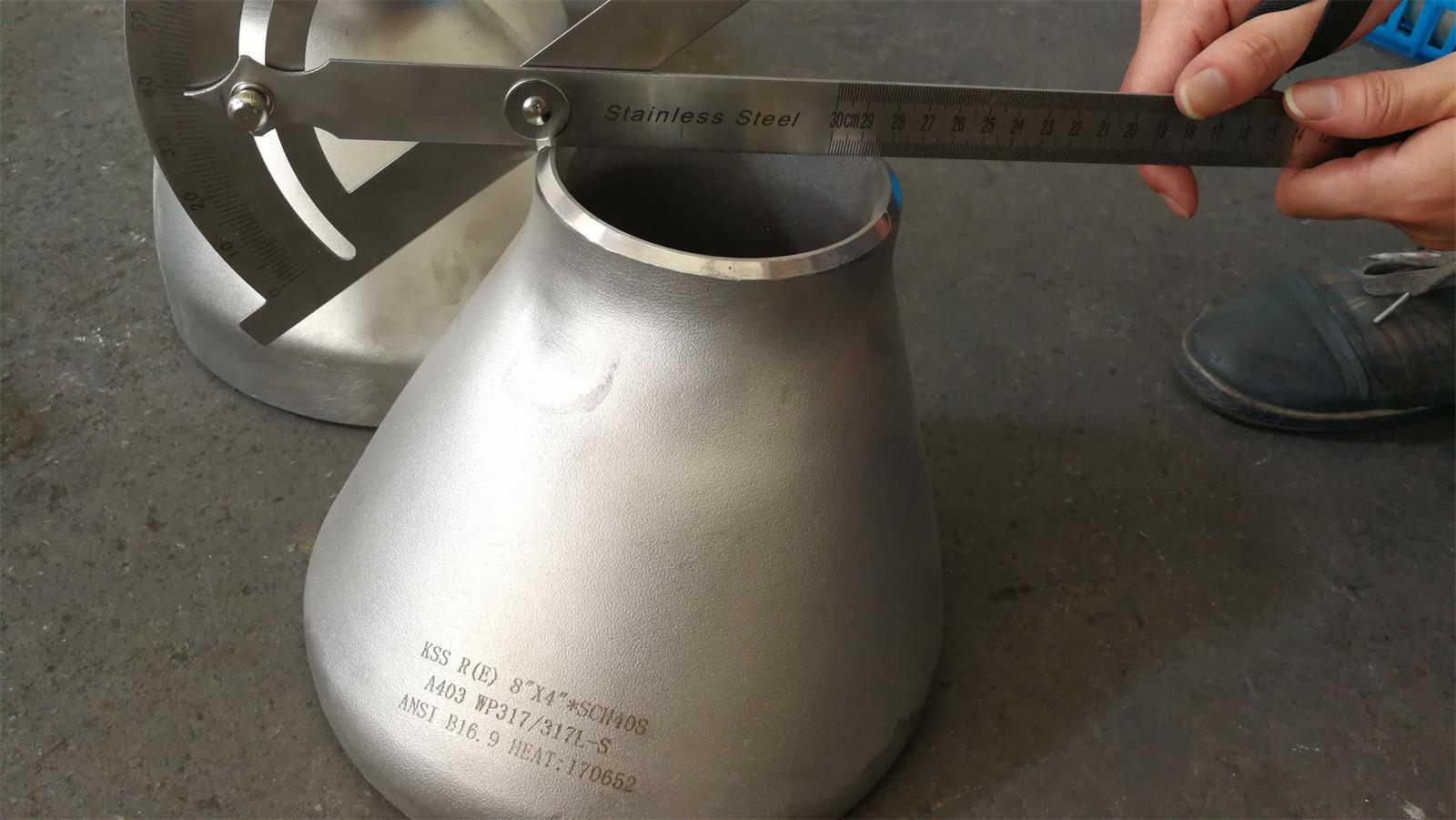 8 Inch Sch40s A403 WP317 317L Stainless Steel Butt Weld Fittings Reducer