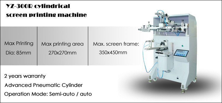 YZ-300R round bottles tumblers automatic silk screen printing machine for sale