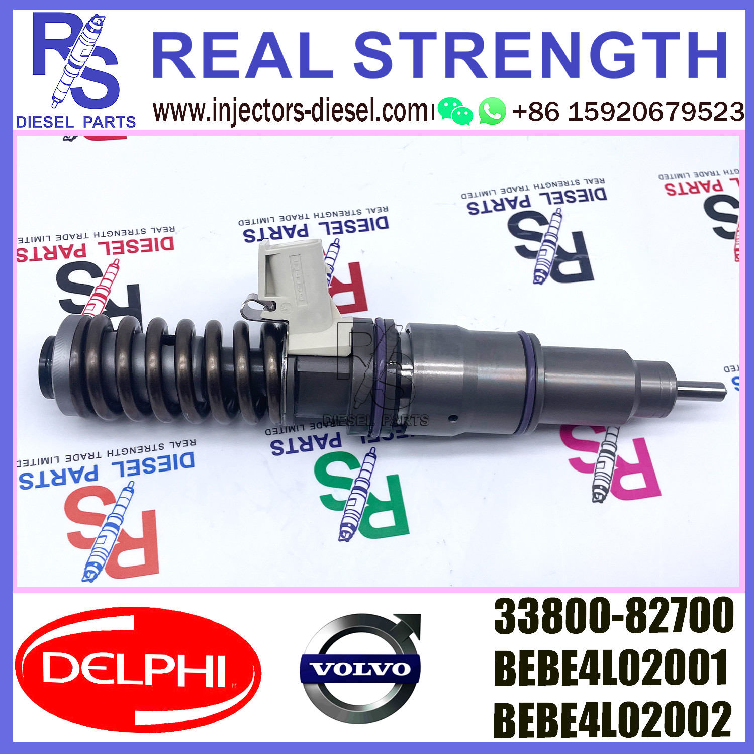 DELPHI injector BEBE4L02001 BEBE4L02002 Diesel pump Injector V-O-L-V E3.5 33800-82700 for HYUNDAI H ENGINE