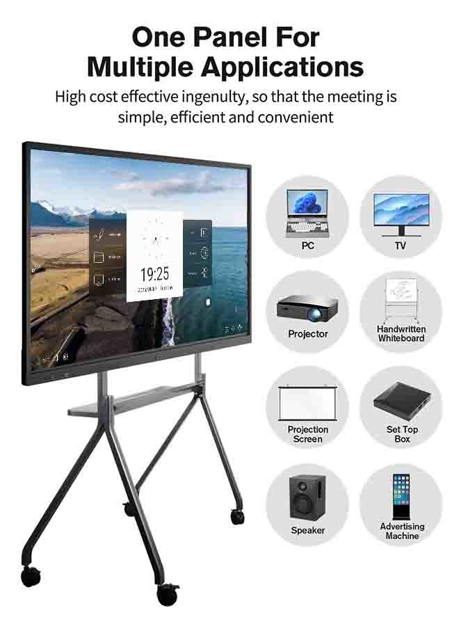 Classroom Smart Interactive Flat Panel 65 Inch OEM LCD Interactive Whiteboard