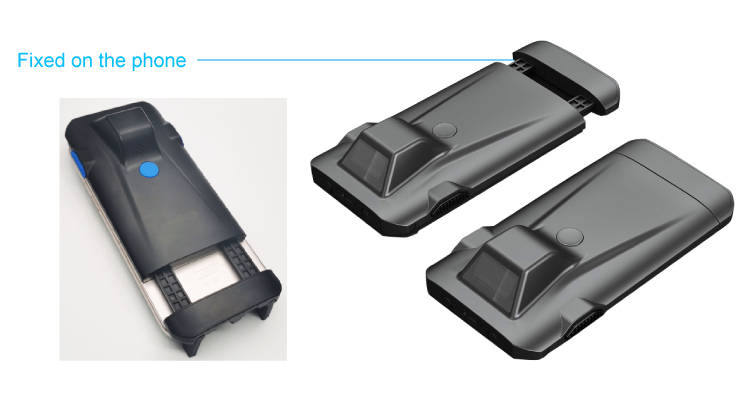 Minimum Resolution PCS 0.9 Mobile Phone Back Clip Scanner Portable for Easy Scanning