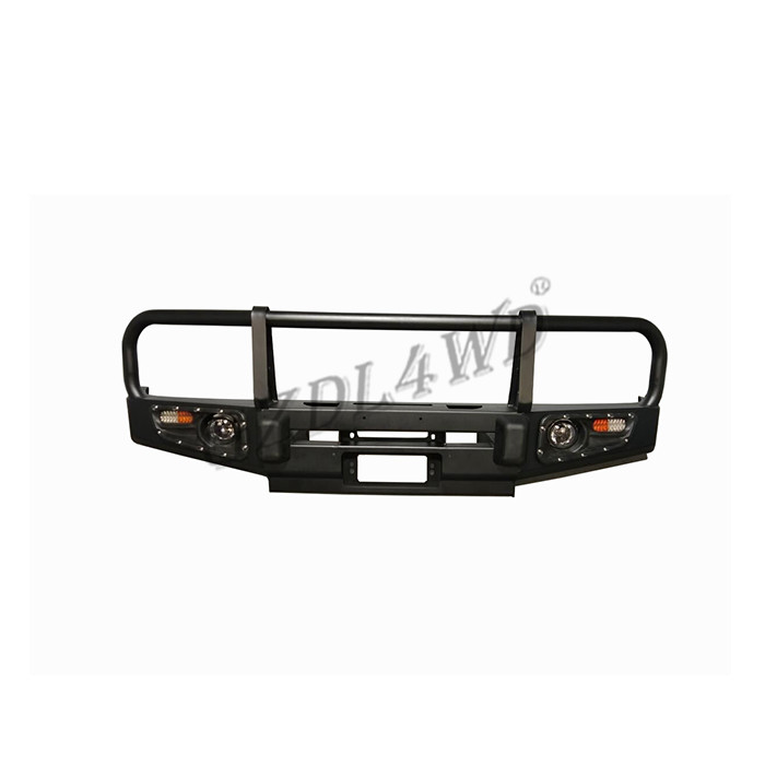Replacement Front Bumper Guard Protector Rolled Steel For Nissan Y60