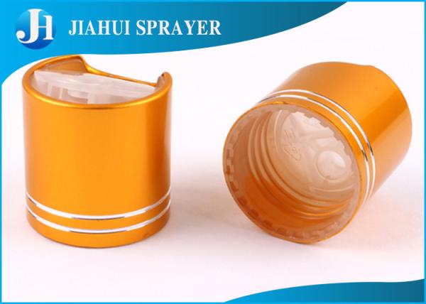 Aluminum Plastic Cosmetic Bottle Caps / Commercial Shampoo Bottle Cap Eco -