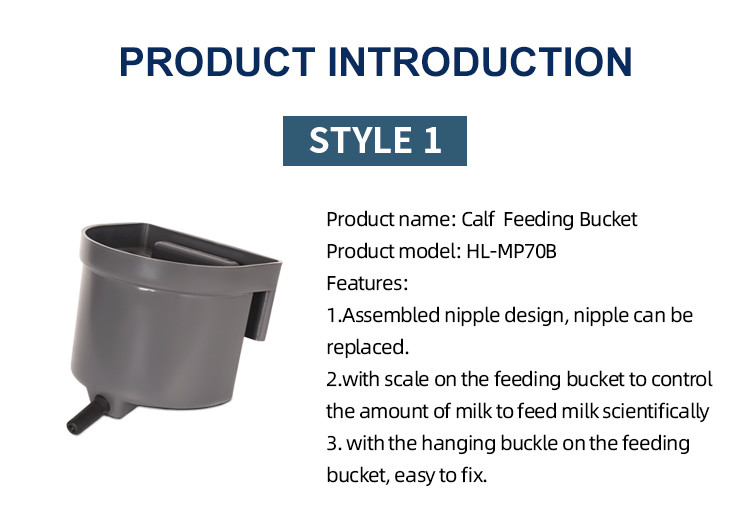 4 Liters Milk Feeding Bucket With Graduations