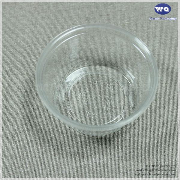 Wholesale 2 ,4 Ounce Clear Pet Ice-Cream Cup ,Pet Disposable Bowls With Flat