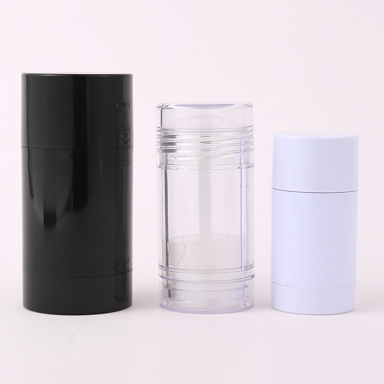 AS Base Material 15g 75g Empty Portable Body Fragrance Green Soft Touch Process Deodorant Antiperspirant Stick Packaging