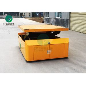 Heavy load battery operated steerable agv automated guided vehicle