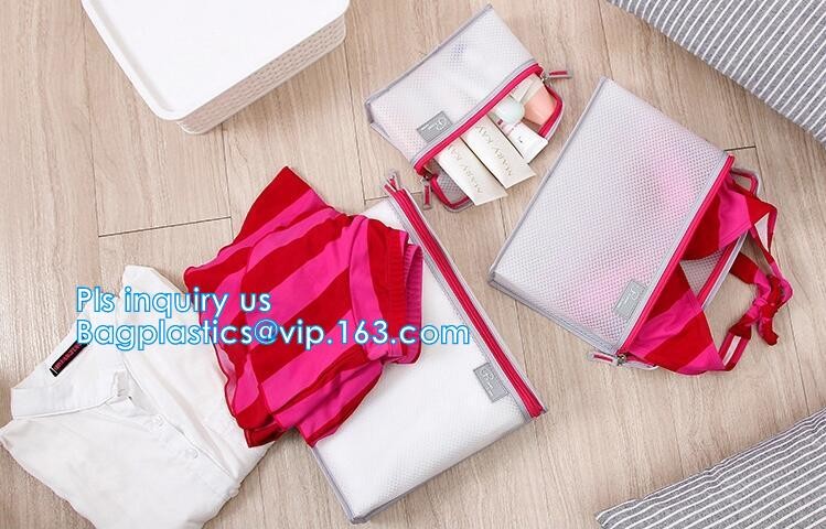 Nylon Mesh Makeup Bag Ladies Cosmetic Bag, nylon mesh fabric/mesh cosmetic bag, Promotional Mesh Cosmetic Bag