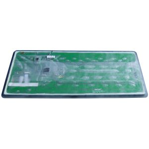 120 Keys durable antimicrobial silicone keyboard with touchpad numeric keypad