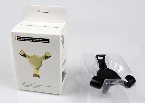 Black Color Mobile Phone Car Mount Holder Easy Operation 360 Degree With Auto