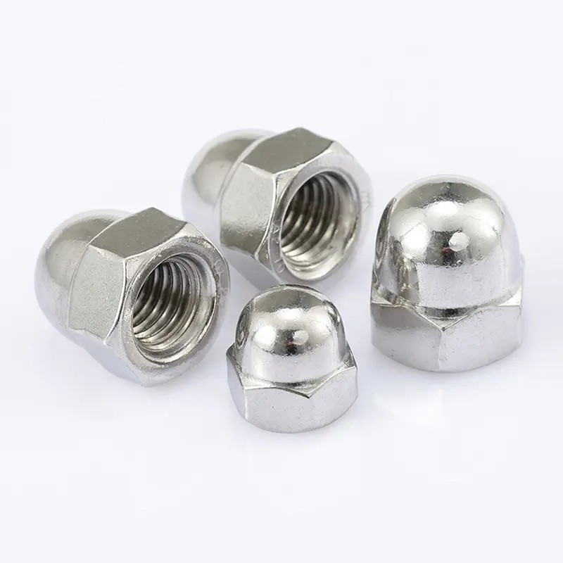 Hex Head Domed Nuts Zinc Plated Grade 8.8 M10 M12 Stainless Steel Hexagon Cap Nuts