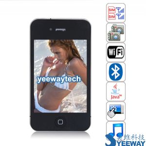 HiPhone K668 Quad Band Dual Cards Dual Cameras WiFi Bluetooth Java 3.5 - inch