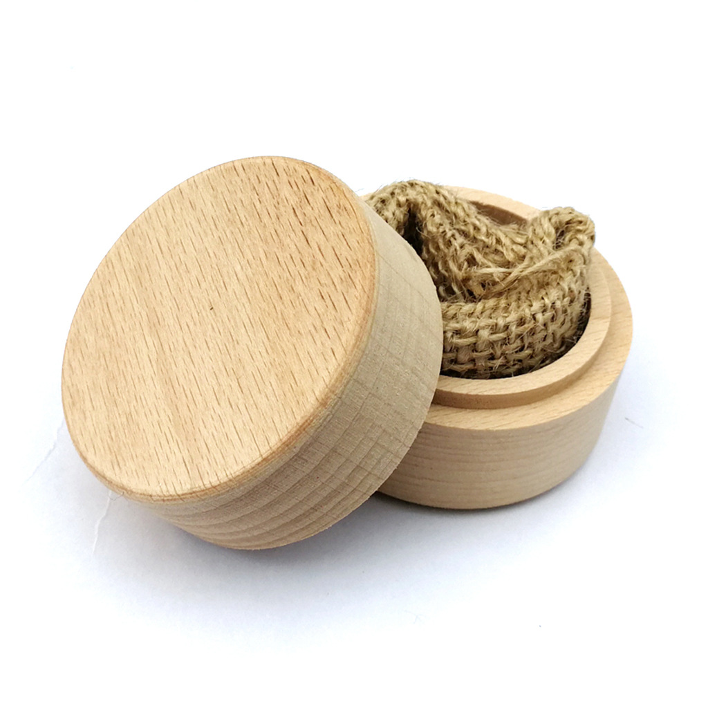 Cylindrical Rainproof Wooden Box Packaging Ultraportable Recycled