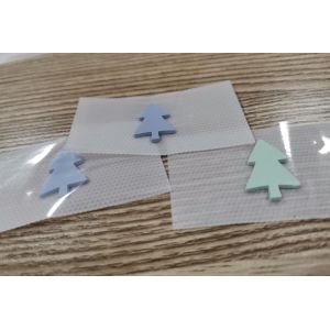 3D Molded Silicone Heat Transfer Labels Embossing Printing Technics