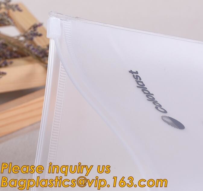 Plastic Bag OEM Custom PVC Loop Handle Image Printed Plastic Shopping Bag,Promotional Clear Waterproof Plastic Cosmetic