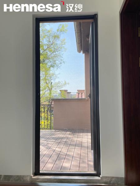 Aluminum Alloy Fly Screen Door Retractable Fly Screen Door Indoor Outdoor