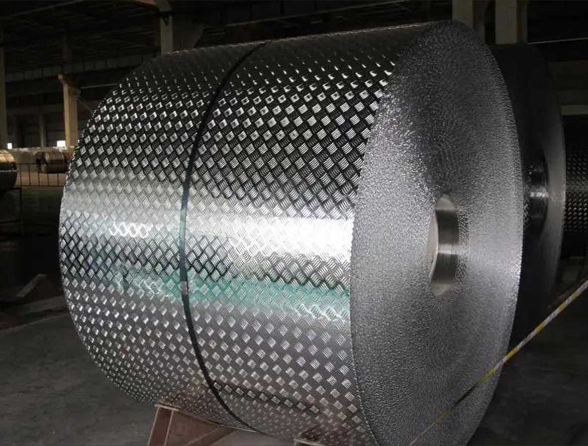 china stainless steel diamond checkered coil suppliers factory